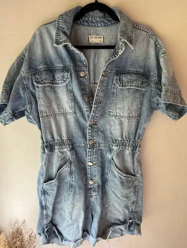 Free People Denim Romper