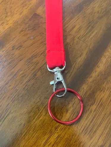 Homemade Red Wrist Lanyard