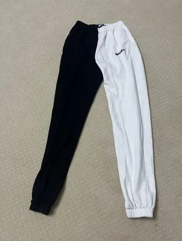 Edikted Black And white Sweatpants