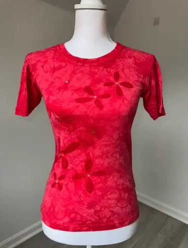 Y2K Grass Roots Red Tie