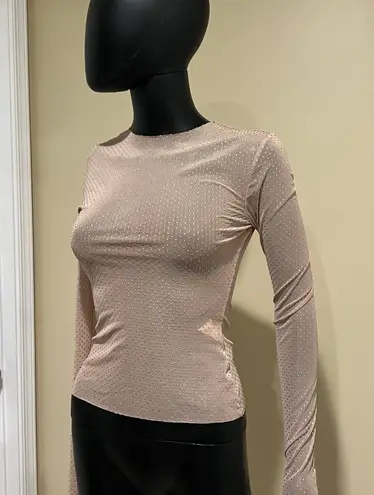 Rhinestones slim fit top tee blouse short t