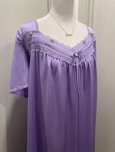 Only Necessities Purple Plus Size Midi Lace