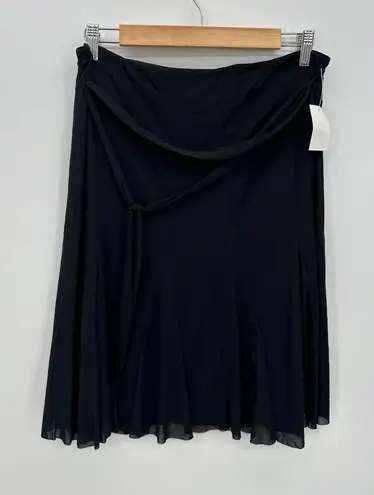 Studio 1940 Womens Black Skirt Size M NWT Y2K Deadstock Witchy Goth Grunge Sheer