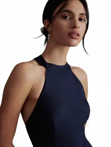 BHLDN Dress Sz 22W Serephina Elegant Black Crepe Evening Gown Special Events