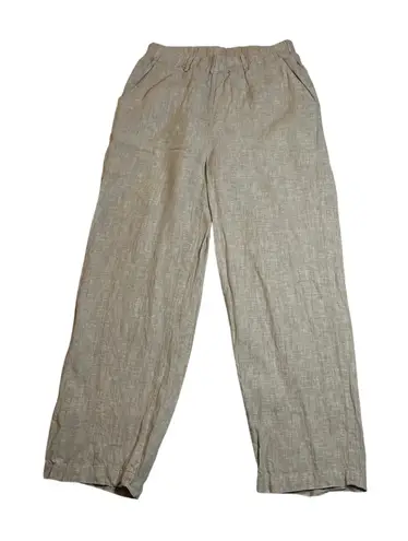 Quince 100% Linen Straight Leg Crop Pants Size XS Coastal Lightweight Minimalist