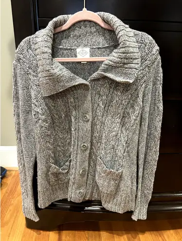 st. john's bay Gray  Women's Size Large Chunky Cardigan Comfy Cozy