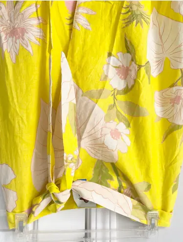 Farm Rio Garden Linen Blend Wrap Skirt, Size L