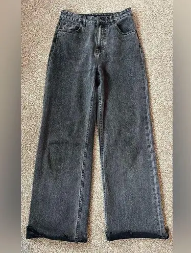 Glassons High Rise Grey Wide Leg Jeans Size 6 (US)