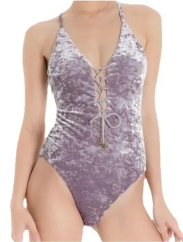 WET Swimwear Retro Summer Becca Purple Velvet Lace