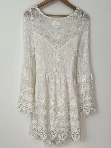 Jen's Pirate Booty XS Everlasting Lace Backless Mini Dress in White