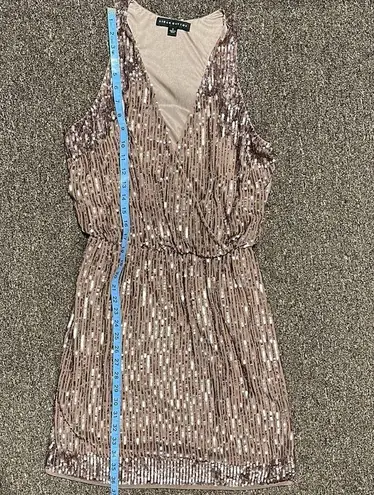 Aidan Mattox Halter Beaded Cocktail Dress Size 6