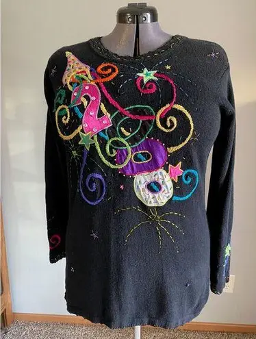 Y2K 2000 New year sweater Pink Size XL