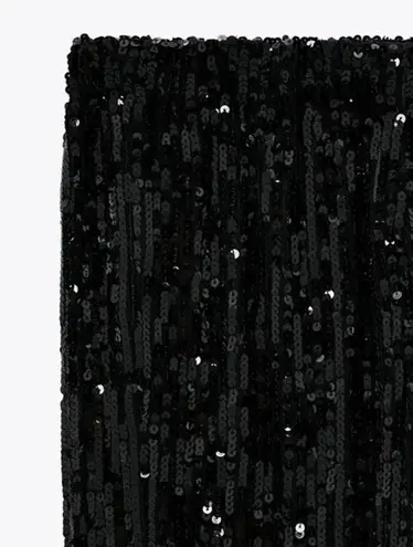 ZARA NWT  Bloggers Fav Sequined Black Trousers