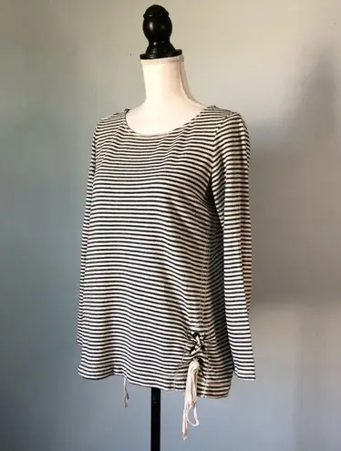 Max Studio  WEEKEND | Striped French Terry Top