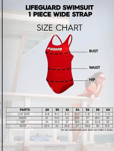 One Piece Guard Swimsuit Wide Strap w/Shelf Bra