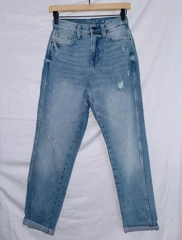 Arizona Jeans Arizona Jean Co. Light Wash Denim Highest Rise Mom Jeans size 3