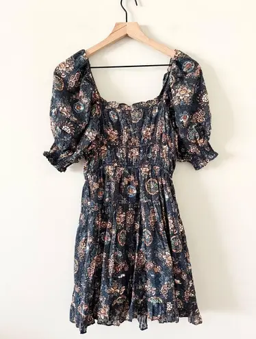 Ulla Johnson Juniper Mini Dress in Twilight Navy Floral - Size 0