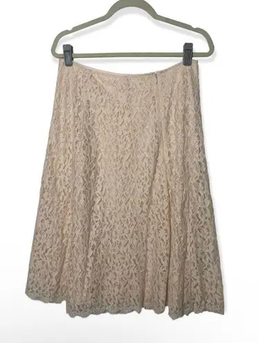 Lewit Lace Pattern knee length skirt SZ 10