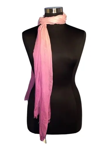 Unbranded Women Ombre Pink Scarf Lightweight Sheer Wrap Shawl Infinity Style Purple