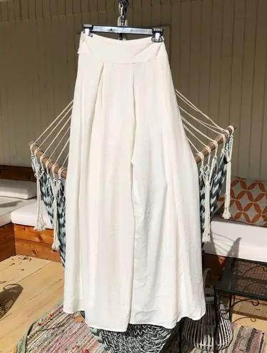 Catherine Malandrino Cream Wide Leg Pants 2