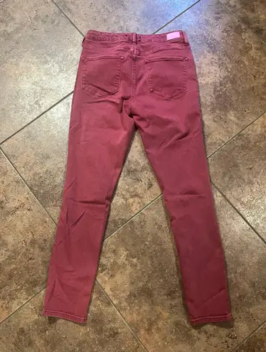 Dear John Gisele High Waisted Maroon Skinny Jeans Size 27