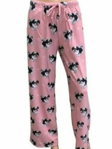 COMFIES Shih Tzus Unisex Lightweight Cotton Blend Pajama Bottoms Large