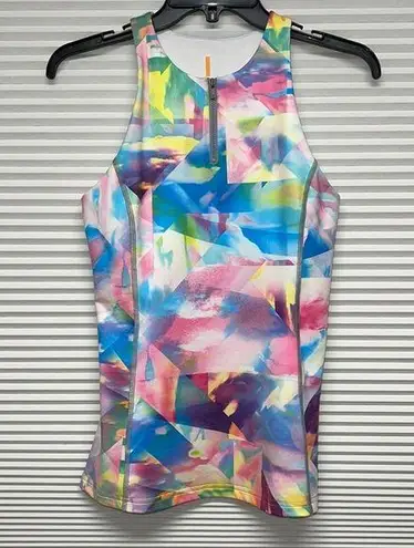 Lucy Pastel Kaleidoscope Racerback Activewear Tank Top Size XS Pink