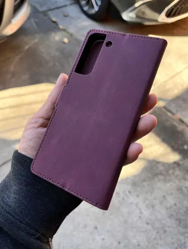 Samsung Galaxy s22 Plus kick-stand full cover leather wallet shockproof