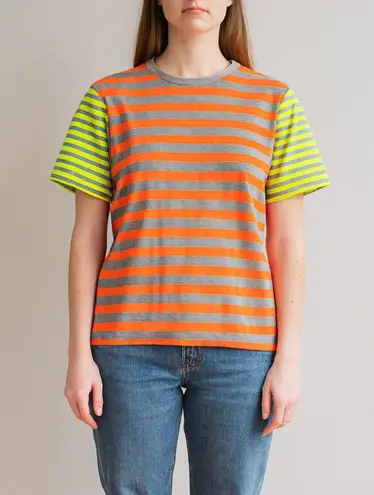 Jill Sanders Unisex Neon Stripe Colorblock T