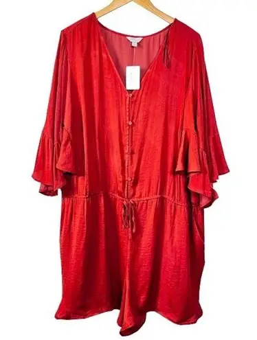 Belle Sky Burnt Orange Romper