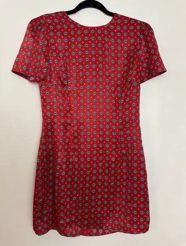 House of Harlow  1960 X Revolve Sofia Dress - Red Geo Tile. - Image 1