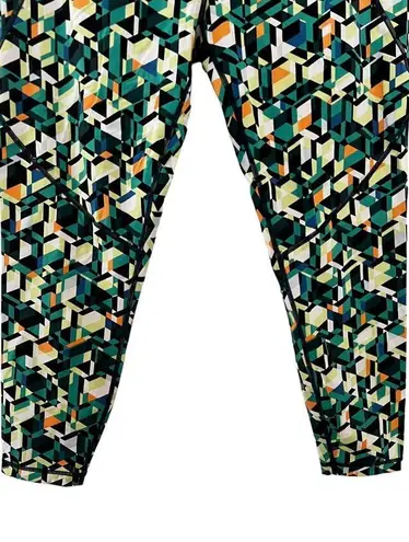 Sweaty Betty  Power 7/8 Workout Leggings Pants Floral Pockets Blue 14