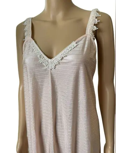 Petra Fashions Vintage 80s Pink Elegant Lingerie Intimates Peignoir Slip Dress