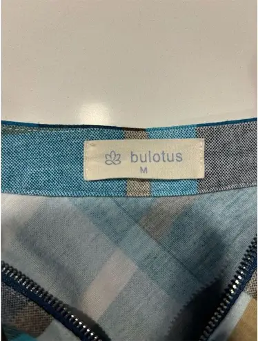 Bulotus Clothing Bulotus Women's Plaid Sleeveless Zip-Up Tunic Top Multicolor Size M