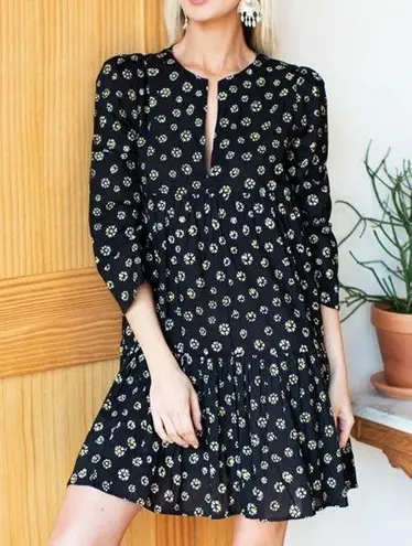 Emerson Fry India Collection Layla Dress Daisy Black Organic small