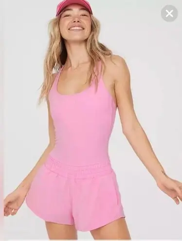 Aerie Offline Romper Pink