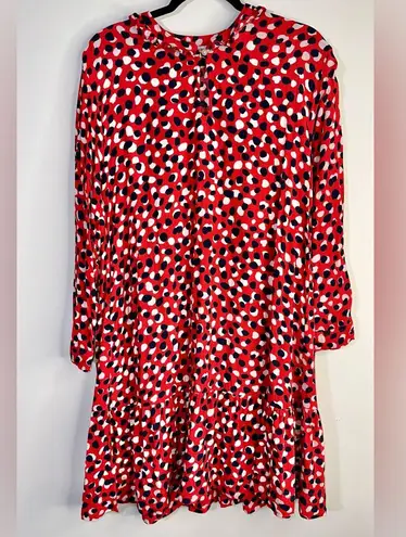 EUC FREE ASSEMBLY red dress with belt tie