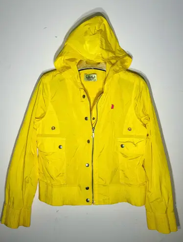 Juicy Couture vintage windbreaker in yellow size Large Y2K