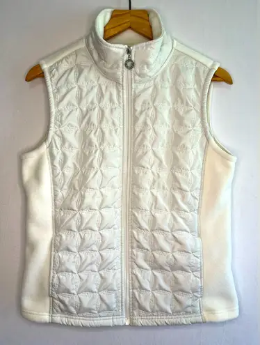 Telluride Women's White Quilted Winter Whimsy Fairy Outdoor Casual Vest Size Med