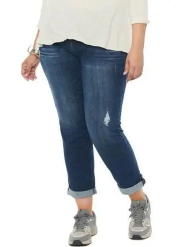 Democracy "Absolution Distressed Blue Girlfriend Jeans Plus Size 24W Comfortable