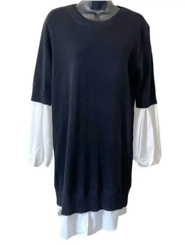 Brochu Walker Ebella Layered wool cashmere sweater Dress