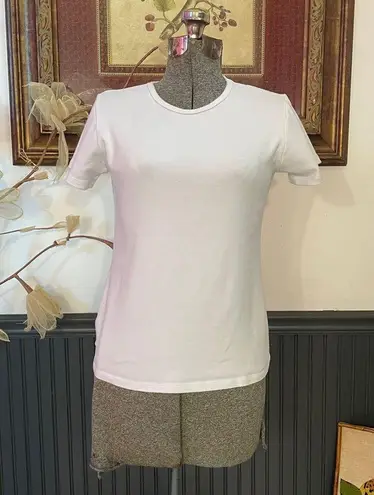 Necessitees Elevated Basic White Crew Neck T Shirt