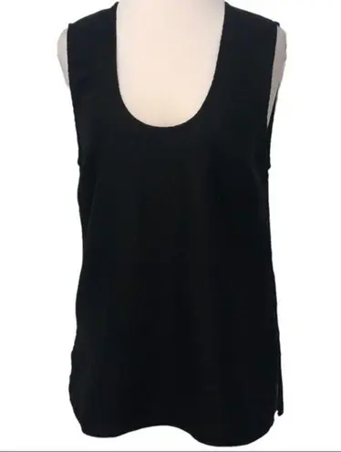 Rachel Comey FEVRE Black 100% Linen Sleeveless Scoop Neck Top 2 NWT