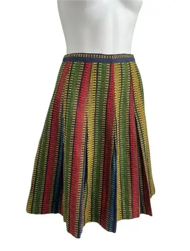 Vintage 1960s Pleated Striped A