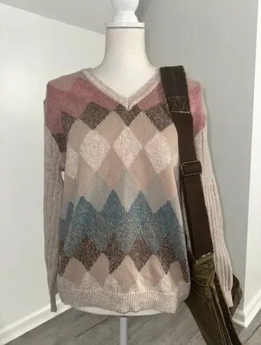 IZOD Vintage Multicolored Argyle Sweater