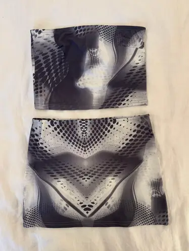 Edikted Set- Tube Top And Mini Skirt