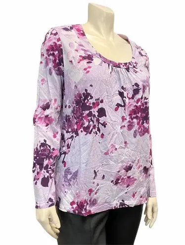 st. john's bay FINAL SALE | St. JOHN Bay XL around Neck Purple Long Sleeve