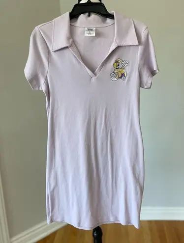 Looney Tunes Lola Bunny extra large polo style dress in lavender with embroidery Size XL