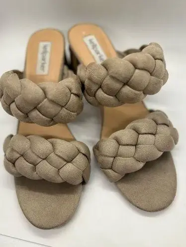 Kellparker Braided Sandals Neutral Tan Style Micaela Size 9M Dress Shoes