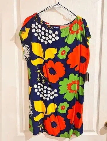 Target NWT Marimekko  Tunic Kukkatori Print Swim Cover Up Mini Dress